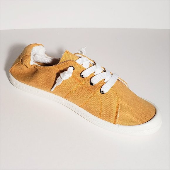 🏅HP🏅 Mustard Casual Low Top Lace Up Soft Sneaker - Picture 4 of 7